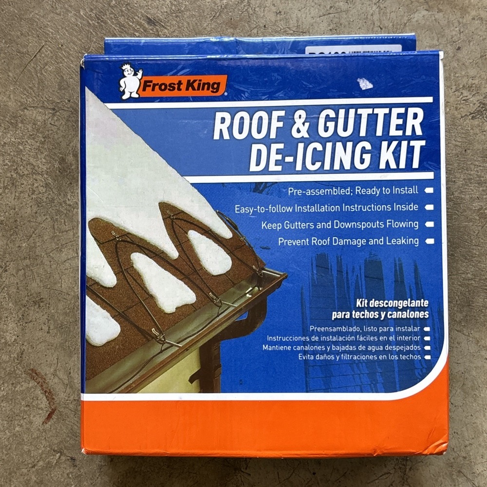 Frost King 100' Roof Gutter DeIcing Kit RC100 120V Electric Cable MELT ICE SNOW